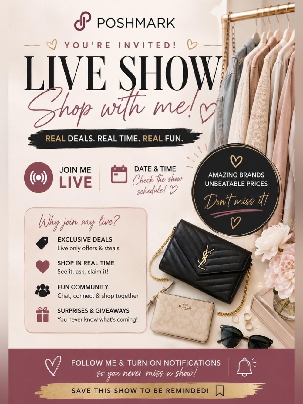 You are invited with ❤️🫶. Shop with me.